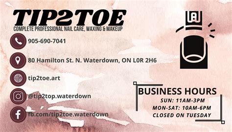 tip to toe waterdown|Tip 2Toe in Waterdown, ON 